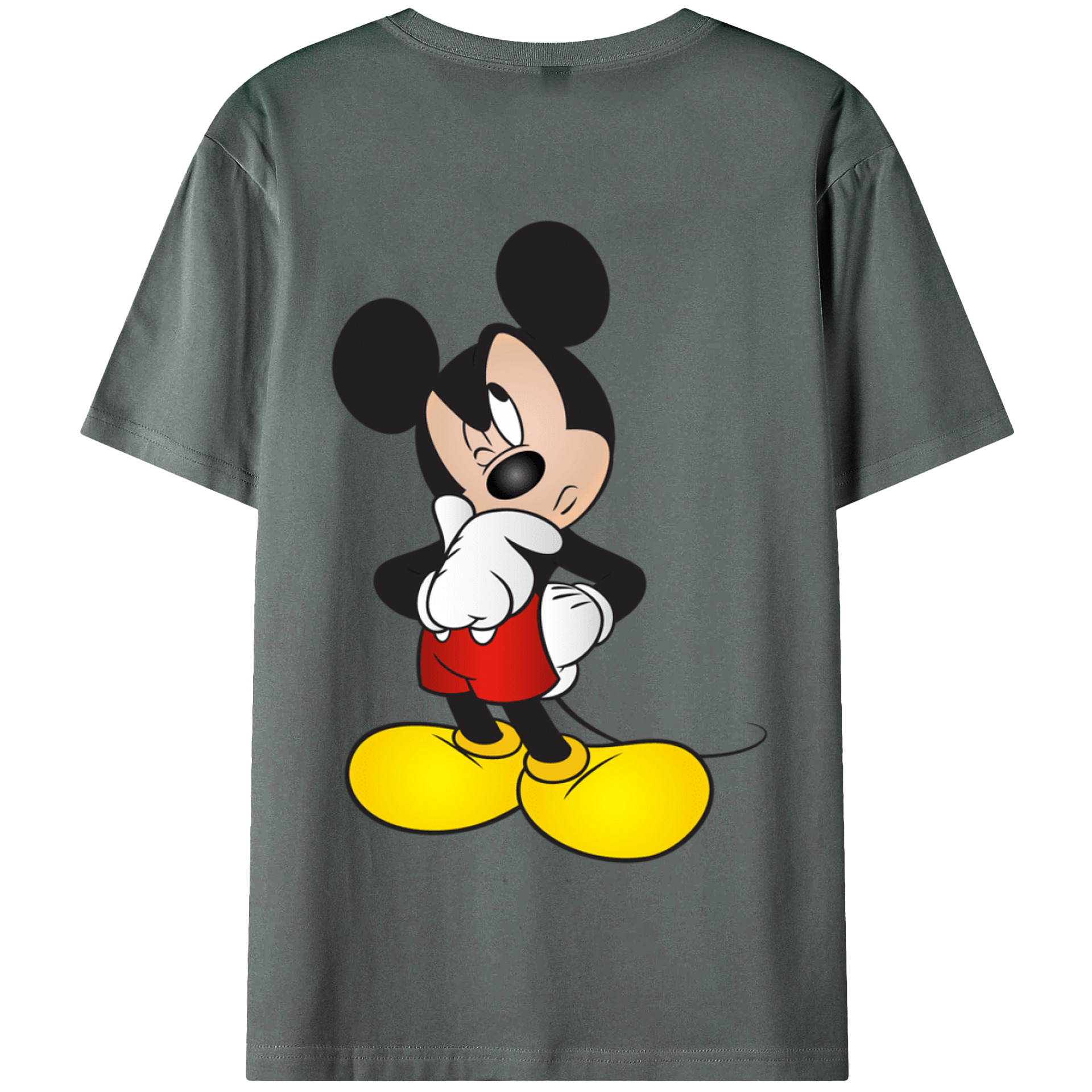 （画像用） ミッキーマウス Mickey Mouse 綿100％半袖Tシャツ（背面プリント）